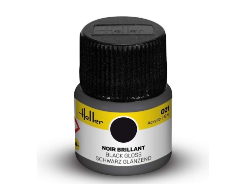 Farba akrylowa 021 Black gloss 9021 Heller