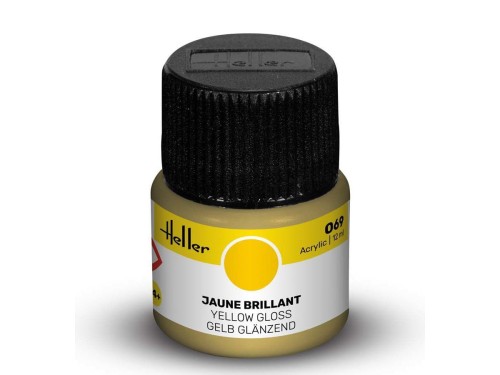 Farba akrylowa 069 Yellow gloss 9069 Heller