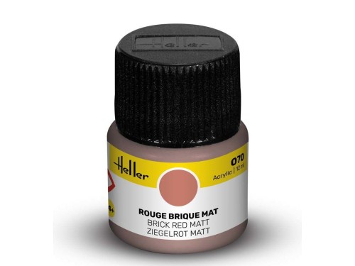 Farba akrylowa 070 Brick red matt 9070 Heller