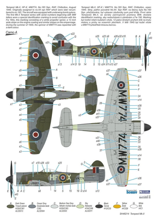 Samolot Hawker Tempest Mk.II SH48214 Special Hobby