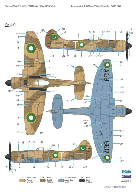 Samolot Hawker Tempest Mk.II SH48214 Special Hobby