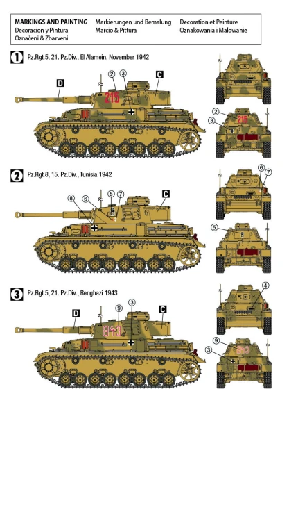 Czołg PzKpfw IV Ausf.F2(G) North Africa 1942 72702 Hobby 2000