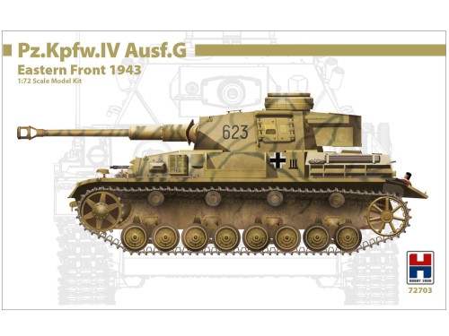Czołg PzKpfw IV Ausf.G Eastern front 1943 72703 Hobby 2000