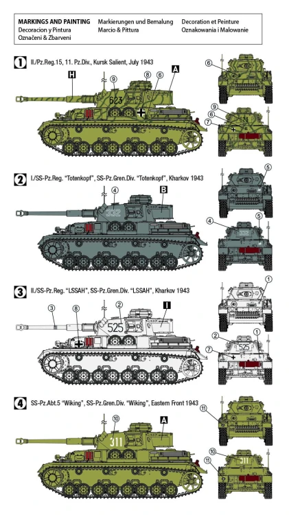 Czołg PzKpfw IV Ausf.G Eastern front 1943 72703 Hobby 2000