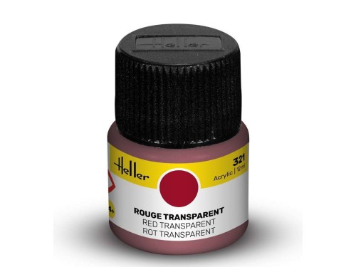 Farba akrylowa 321 Red transparent 9321 Heller