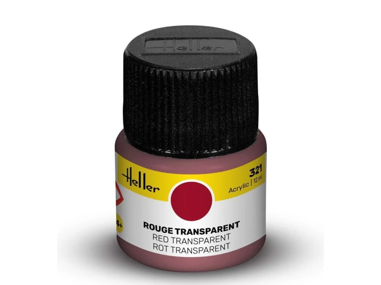 Farba akrylowa 321 Red transparent 9321 Heller