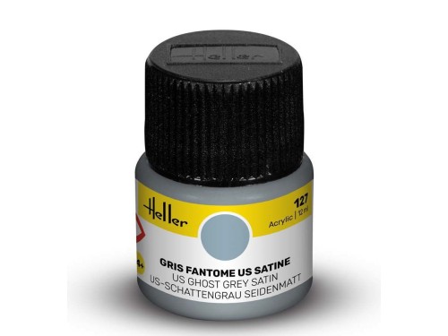 Farba akrylowa 127 US ghost grey satin 9127 Heller