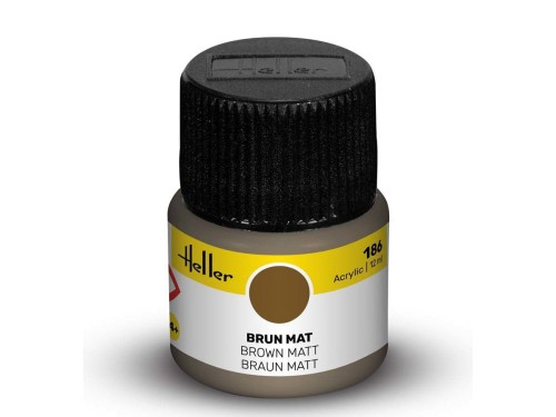 Farba akrylowa 186 Brown matt 9186 Heller