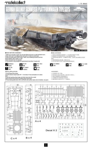 Wagon Schwere Platformwagen SSys UA72086 Modelcollect