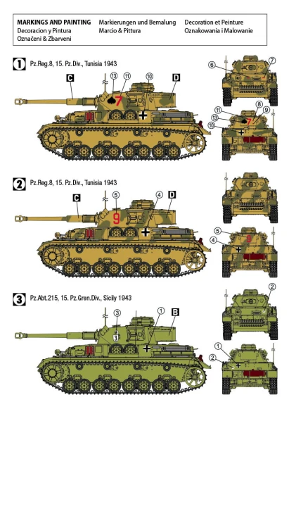 Czołg PzKpfw IV Ausf.G North Africa 1943 72704 Hobby 2000