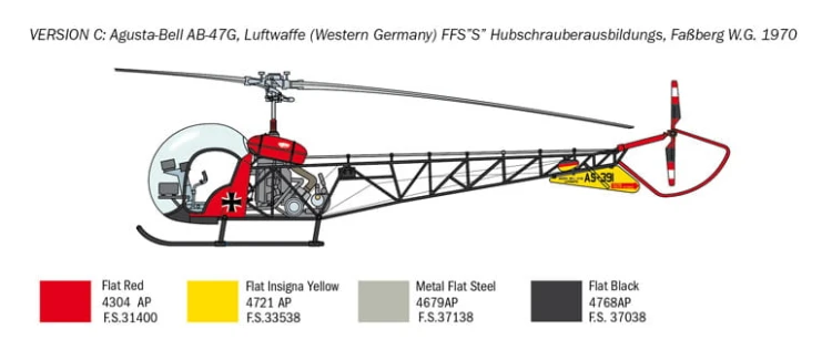 Śmigłowiec Bell OH-13 Sioux 2820 Italeri