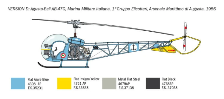 Śmigłowiec Bell OH-13 Sioux 2820 Italeri