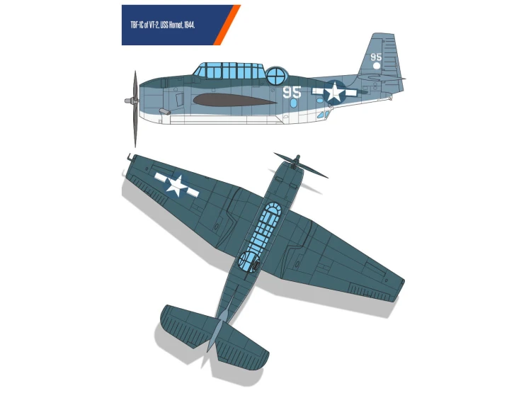 Samolot Grumman TBF-1C Avenger 12340 Academy