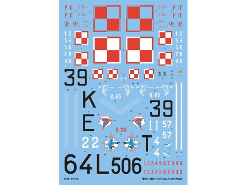 Kalkomania PZL P.11c