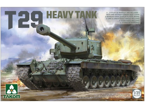 Czołg T29 Heavy tank 2143 Takom