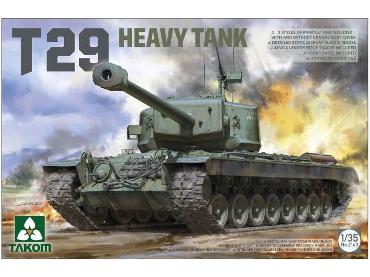 Czołg T29 Heavy tank 2143 Takom
