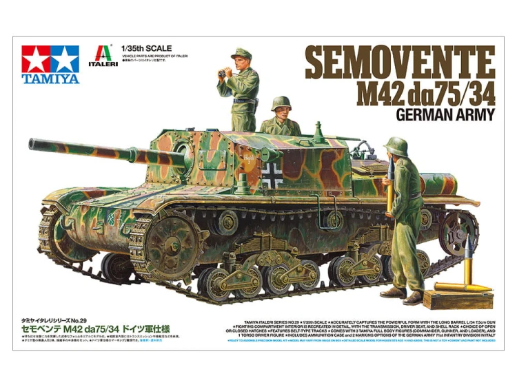 Działo Semovente M42 da75/34 37029 Tamiya