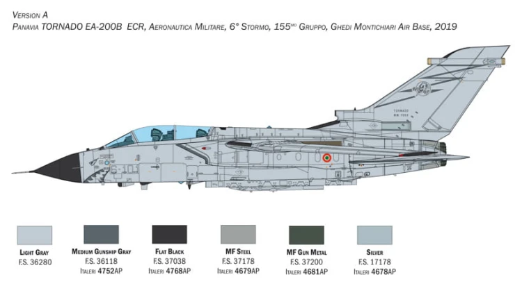 Samolot Panavia Tornado ECR 2517 Italeri