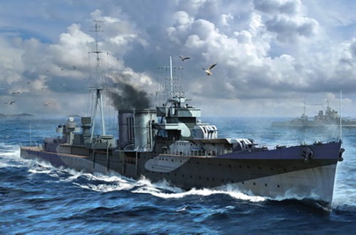 Okręt krążownik HMS Colombo 05363 Trumpeter