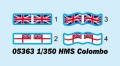 Okręt krążownik HMS Colombo 05363 Trumpeter