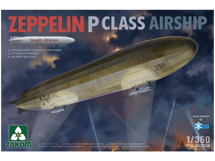 Sterowiec Zeppelin P Class Airship 6002 Takom