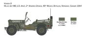 Samochód wojskowy Willys MB Jeep 3635 Italeri
