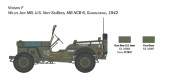 Samochód wojskowy Willys MB Jeep 3635 Italeri