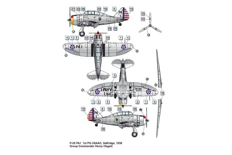 Samolot Seversky P-35 DW48012 Dora Wings
