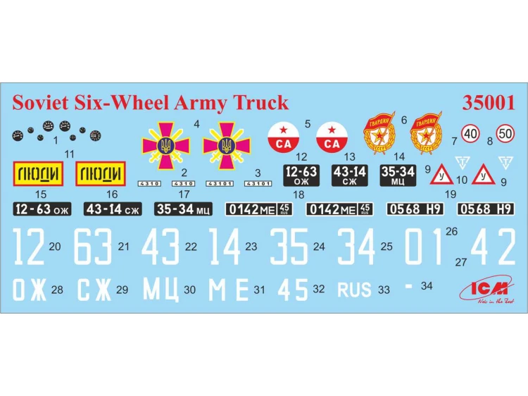 Ciężarówka wojskowa KamAZ-4320D 35002 ICM