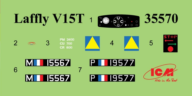 Ciągnik artyleryjski Laffly V15T 35570 ICM