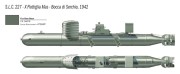 Torpeda wolnobieżna S.L.C. Maiale 5621 Italeri