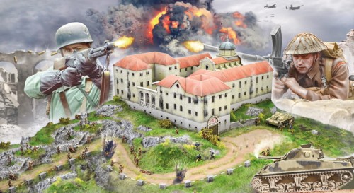Bitwa o Monte Cassino 1944 diorama 6198 Italeri