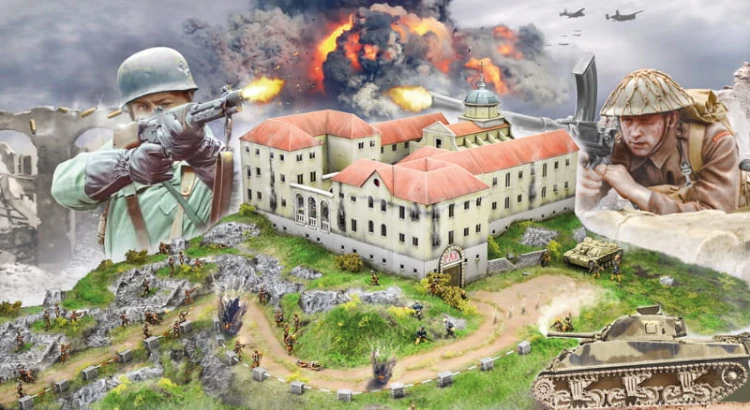 Bitwa o Monte Cassino 1944 diorama 6198 Italeri