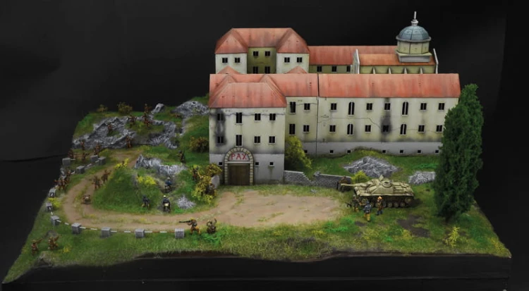 Bitwa o Monte Cassino 1944 diorama 6198 Italeri