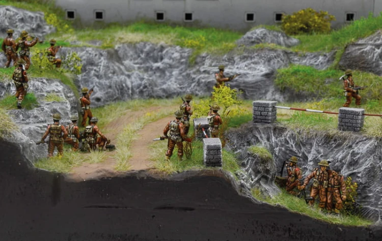 Bitwa o Monte Cassino 1944 diorama 6198 Italeri