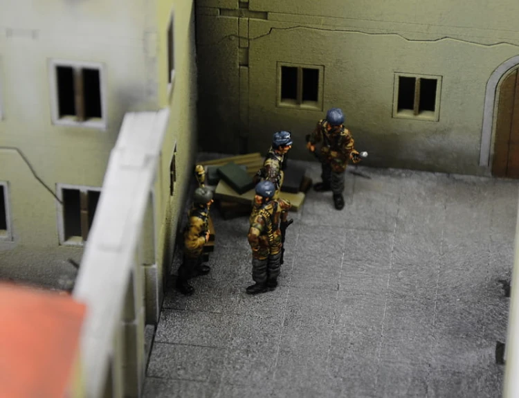 Bitwa o Monte Cassino 1944 diorama 6198 Italeri