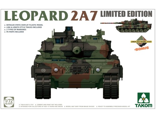Czołg Leopard 2A7 5011X Takom