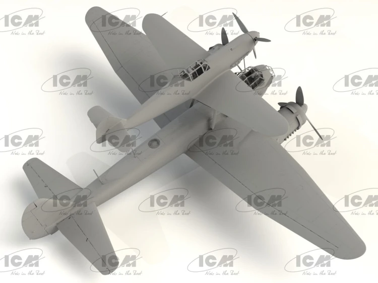 Samoloty Mistel S1 Messerschmitt Bf109 F-4 & Junkers Ju-88 A-4 48101 ICM