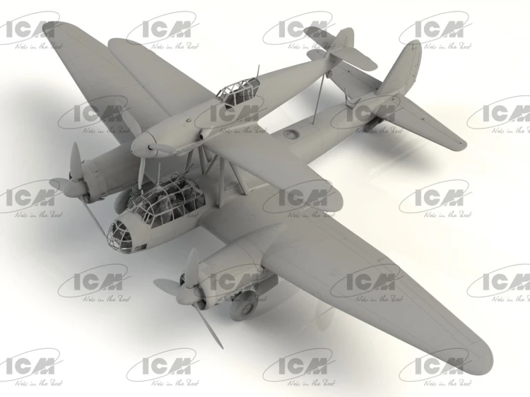 Samoloty Mistel S1 Messerschmitt Bf109 F-4 & Junkers Ju-88 A-4 48101 ICM