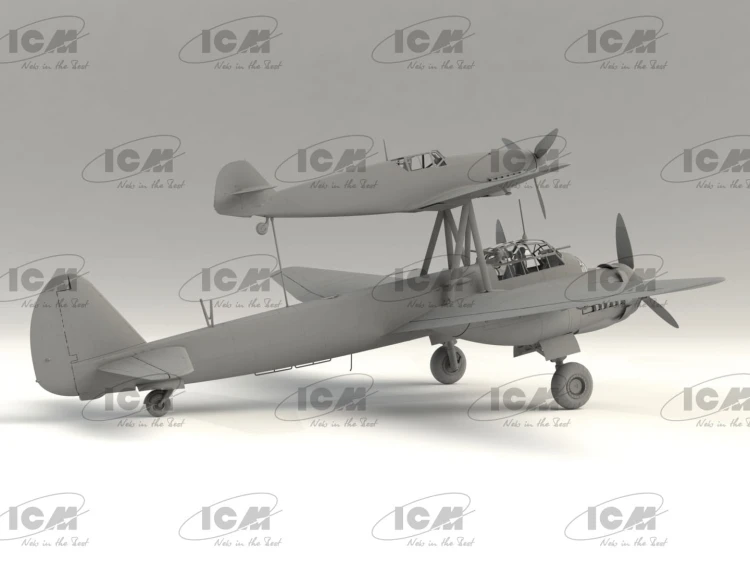 Samoloty Mistel S1 Messerschmitt Bf109 F-4 & Junkers Ju-88 A-4 48101 ICM