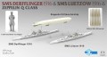 Okręt SMS Lutzow 1916 & SMS Derfflinger 1916 & Zeppelin Q Class SP-7043 Takom