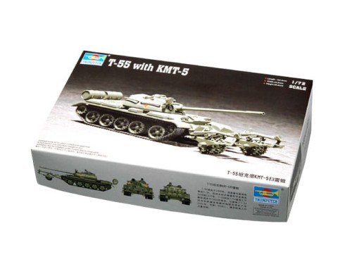 Czołg T-55 z KMT-5 07283 Trumpeter