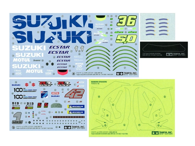 Suzuki GSX-RR 2020 Ecstar 14139 Tamiya