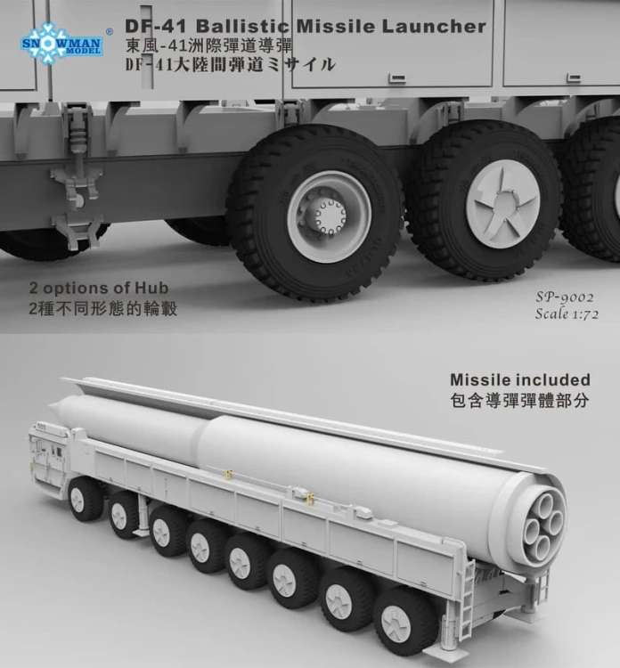 Pocisk balistyczny Dongfeng-41 DF-41 SP-9002 Takom