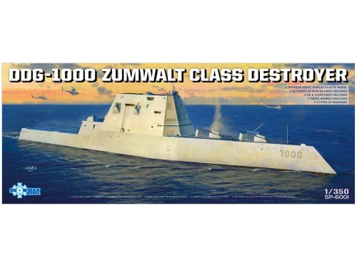 Okręt niszczyciel USS Zumwalt DDG-1000 SP-6001 Takom
