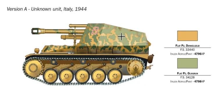 Działo samobieżne Sd.Kfz.124 Wespe 7061 Italeri