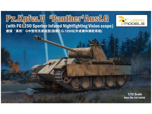 Czołg PzKpfw V Panther Ausf.G VS720008 Vespid Models