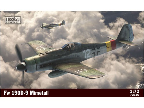 Samolot Focke Wulf Fw190 D-9 Mimetall 72536 IBG