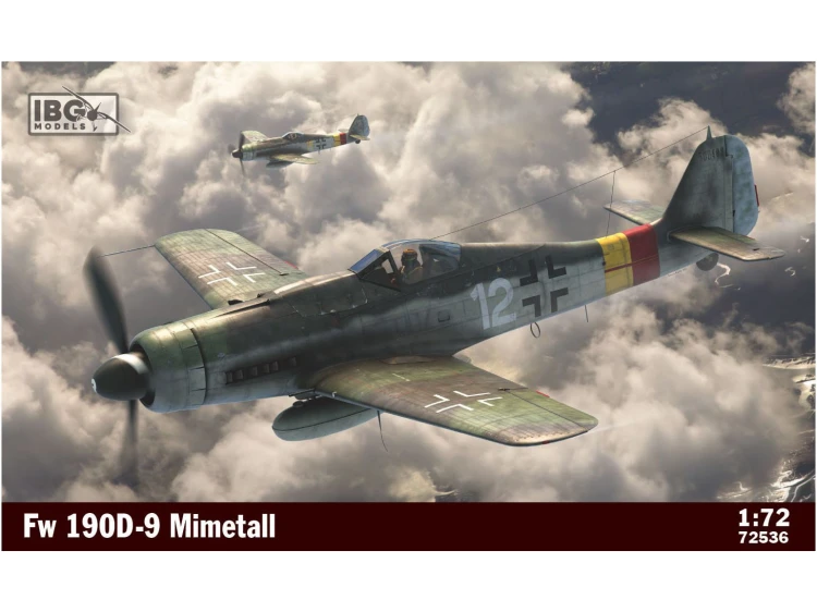 Samolot Focke Wulf Fw190 D-9 Mimetall 72536 IBG