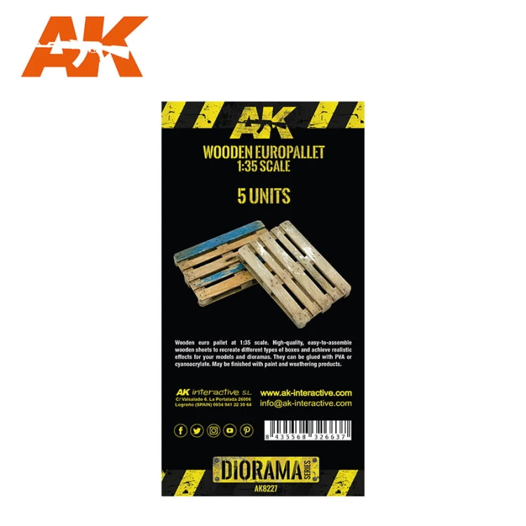 Europalety drewniane AK8227 AK Interactive